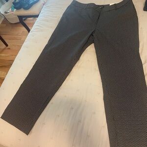 Claiborne Black and White Dress Pants with Tapered Fit